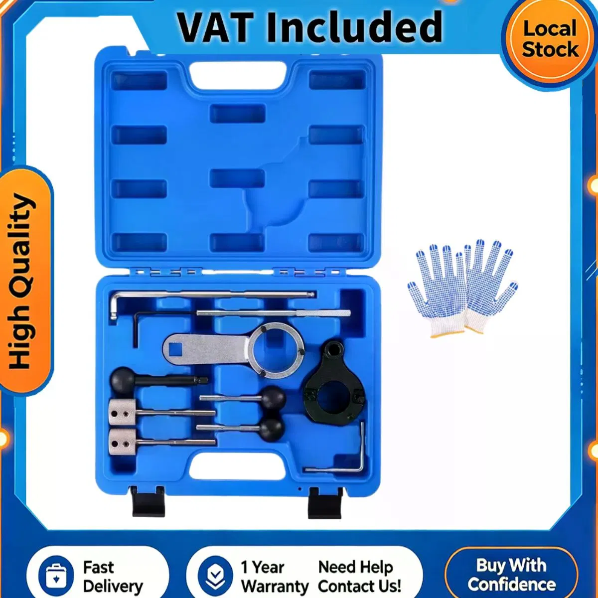 Timing Tool Locking Kit Camshaft Timing Belt Tool Set for Audi SEAT Skoda VW 1.6 2.0 TDI CR Common Rail Diesel Engines (Post-2012) photo 1