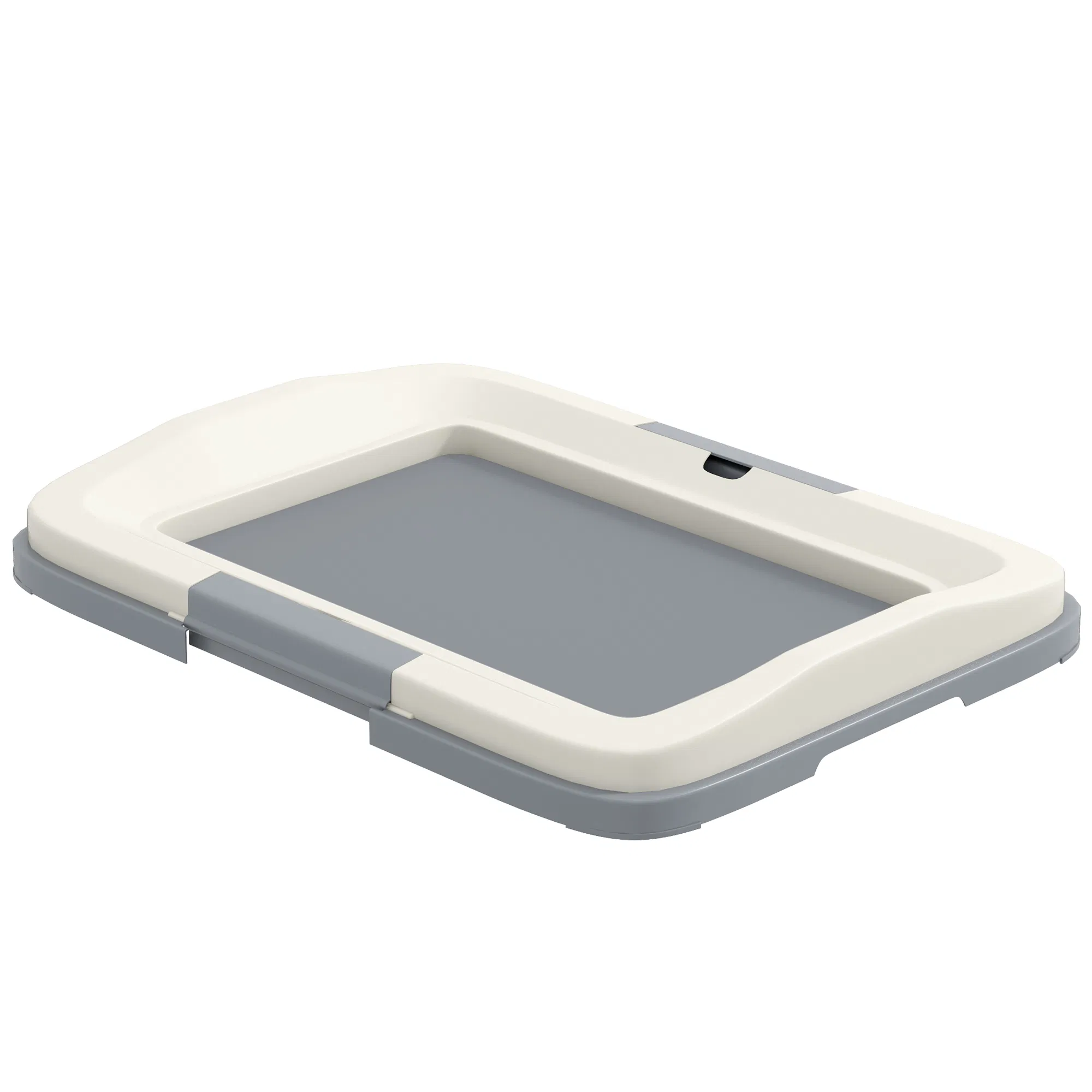 18" x 13" Pee Pad Holder, Dog Potty Tray for Indoor Outdoor, Easy to Clean Dog Training Toilet Pee Pad Tray, Grey photo 1