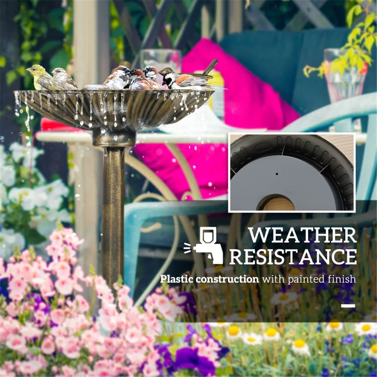 Bird Bath /Bird Feeder Bowl ( Amazon Shipping)(Prohibited by WalMart) photo 6