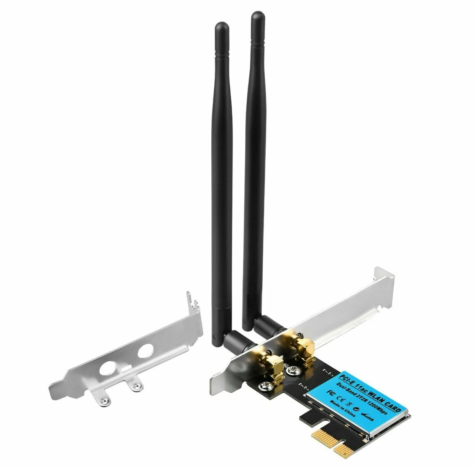 WiFi 1200Mbps Desktop PCIe Adapter 2.4G/5G Dual Band AX210 802.11AX PCI-E Card photo 2