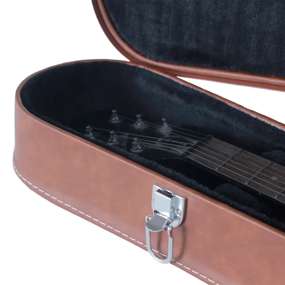 [Replace 13657298] Hard-Shell Electric Guitar Case for GLP Style Electric Guitar Bulge Surface Brown photo 8