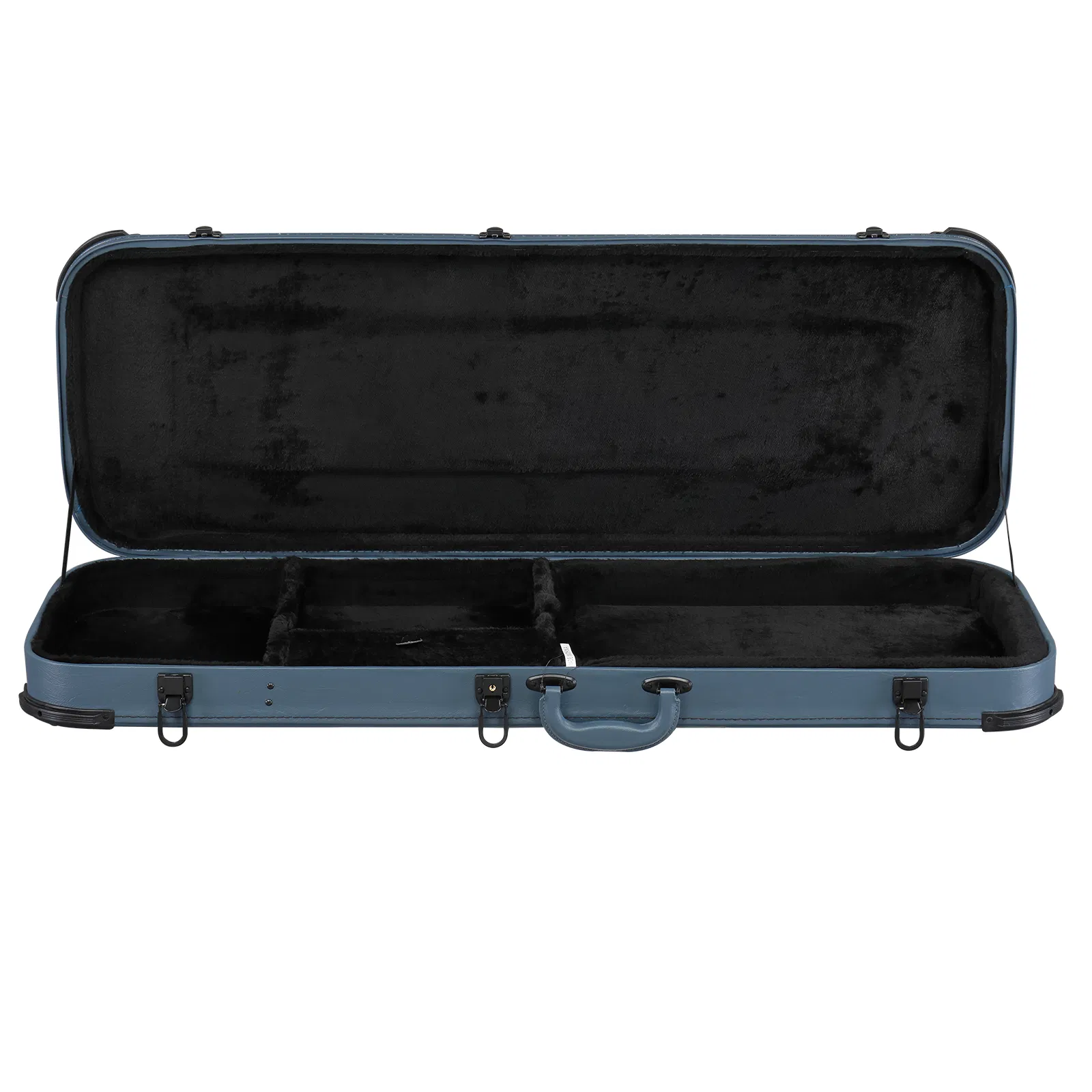[Replace 87926095] Electric Guitar Square PU Hard Case with Protective Sleeve Fits ST TL Burning fire 170 Style Electric Guitar Blue photo 4