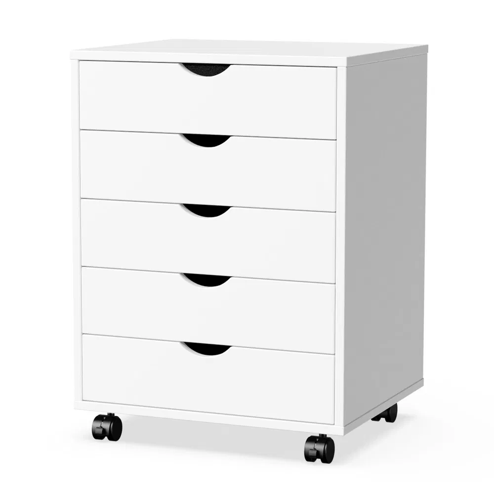 Storage Cabinet Dressers with Wheels Mobile Organizer Drawers for Office, Bedroom, Home photo 5