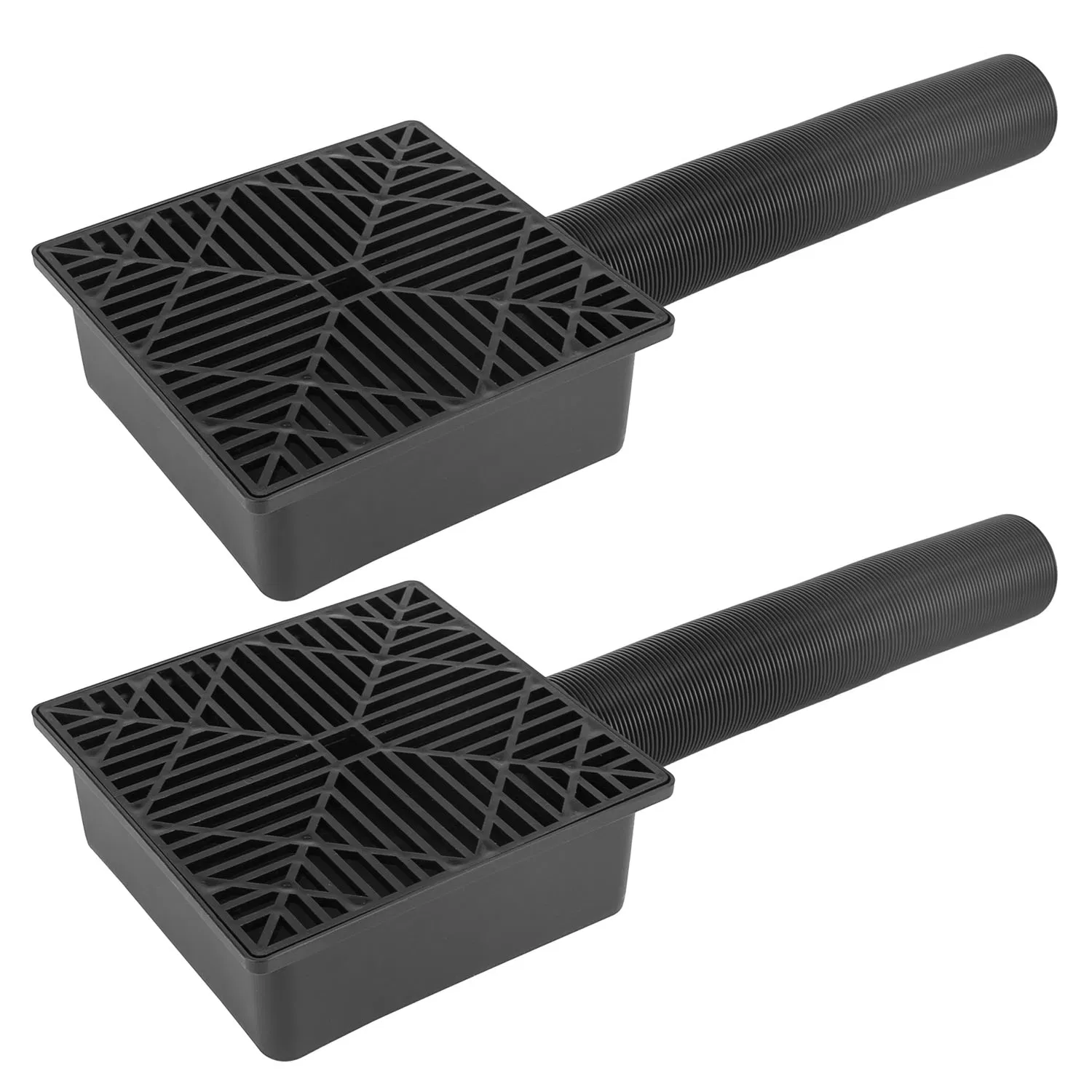 2Pcs Gutter Downspout Extension Low Profile No Deep Digging Catch Basin Downspout Extender with 4.9FT Flexible Extendable Hose For House Foundation Protection photo 4