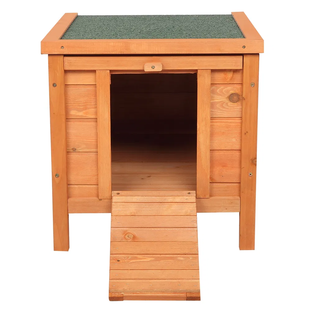 20-inch removable roof, waterproof, green asphalt roof, cedar wood, wooden chicken and rabbit cage photo 7