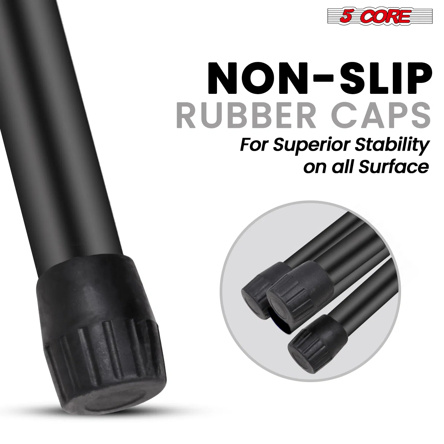 5 Core Speaker Stand Tripod Floor Adjustable Up to 48 Inch DJ Studio Monitor Stands Short Pole Mount photo 4