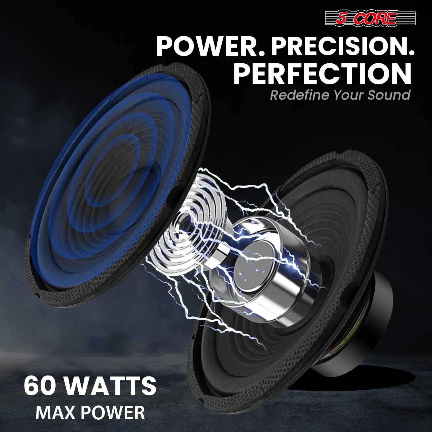 5 Core 6.5 Inch 6" Car Subwoofer Speaker 4 Ohm Woofer Replacement Driver photo 6