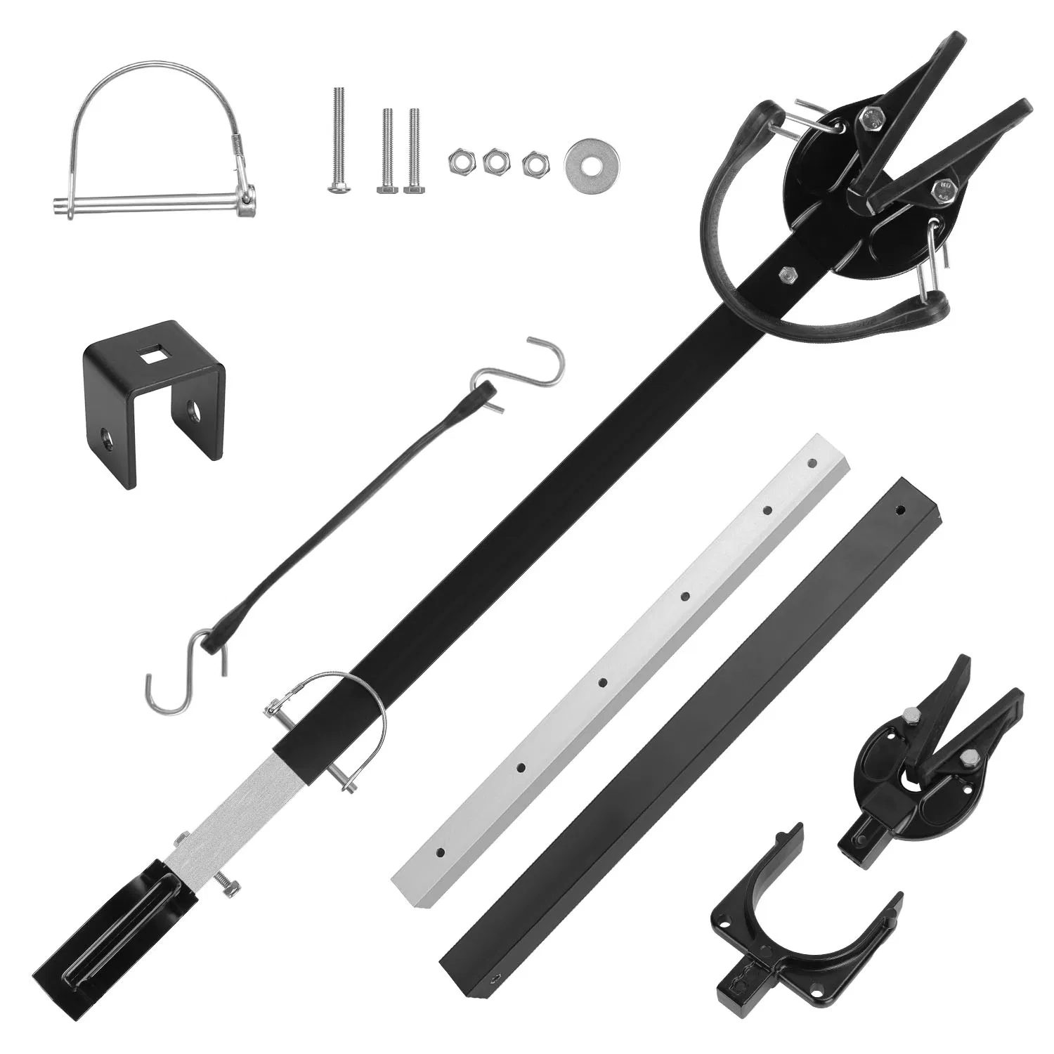 28-40In Adjustable Boat Transom Saver Transom Protector for Outboard Motor Shock Absorbing Boat Motor Support for Securing Engines Rollers Trailer Mounts photo 6