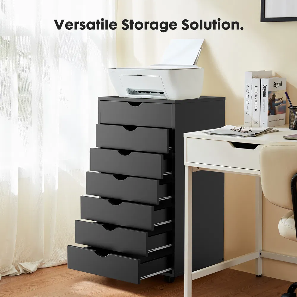 Storage Cabinet Dressers with Wheels Mobile Organizer Drawers for Office, Bedroom, Home photo 8
