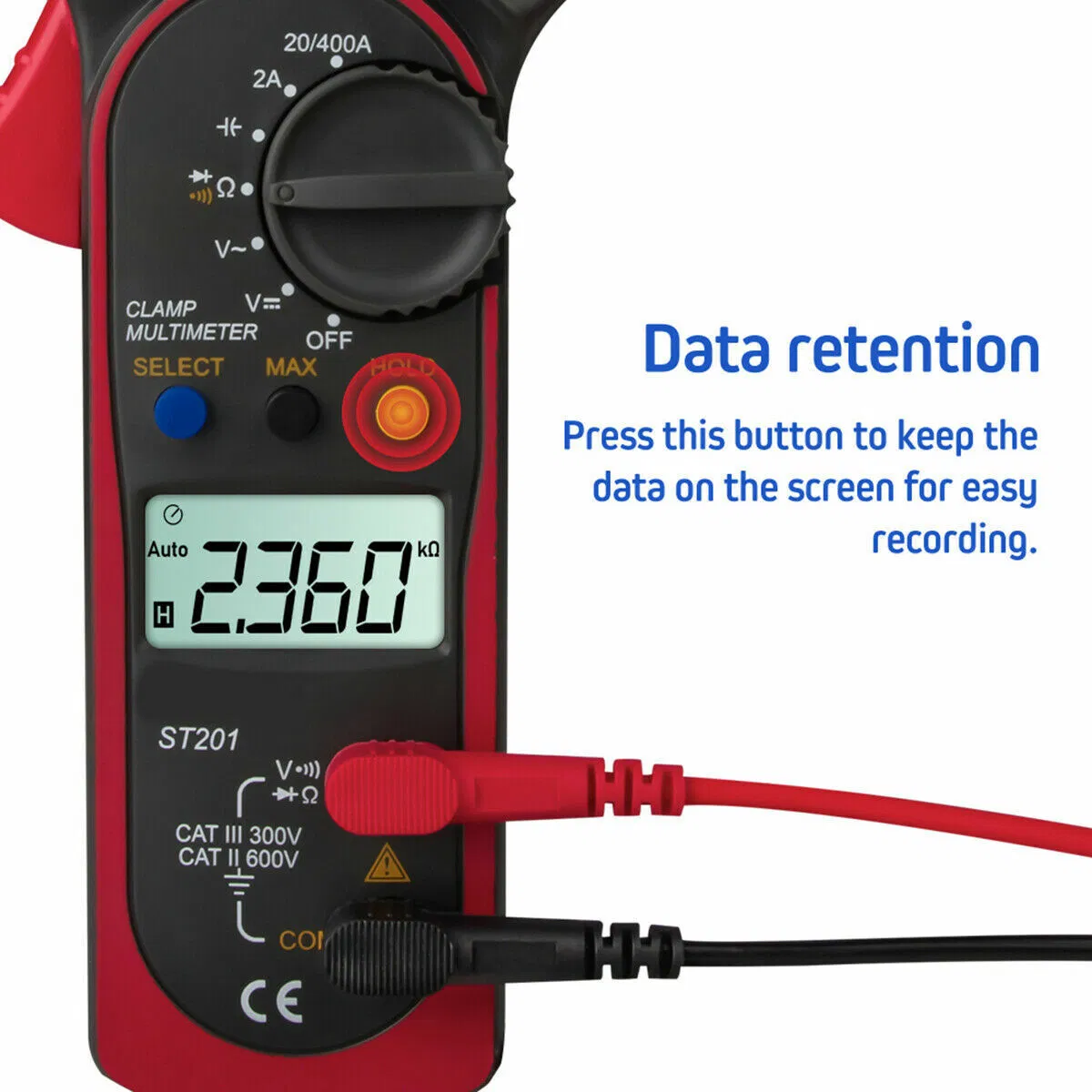 Digital Multimeter Tester AC DC Volt Ohm Amp Clamp Meter Auto Range LCD Handheld photo 7