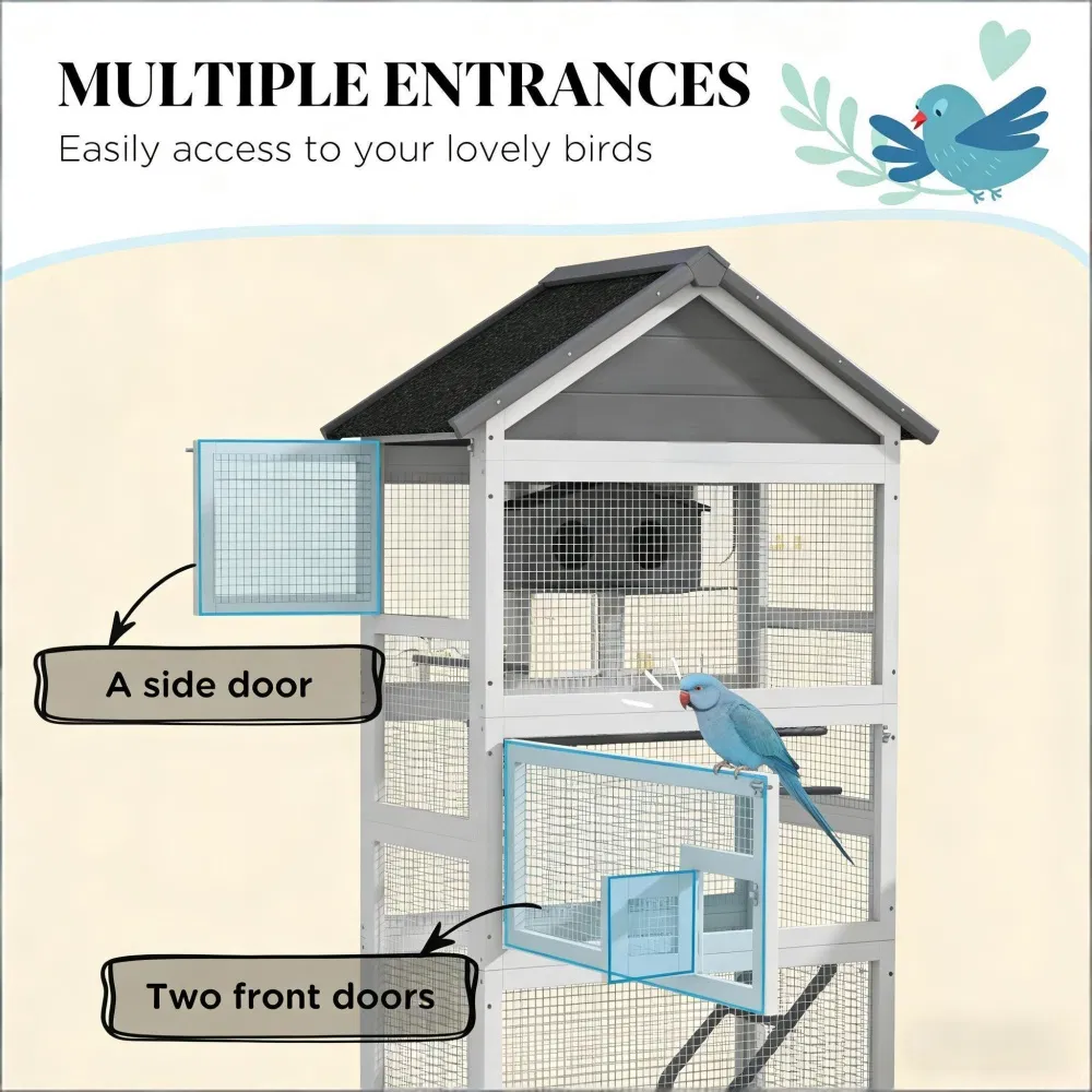 Bird Cage Starter Kit with Detachable Rolling Stand photo 4