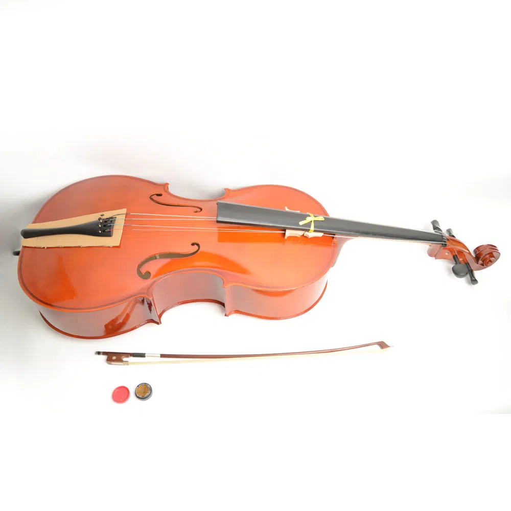 4/4 Retro Style Cello Case Bow Rosin photo 7