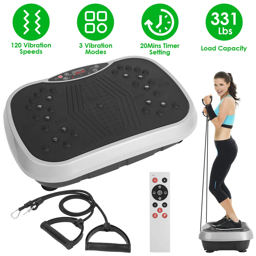 Home Use Vibration Exercise Platform for Lymphatic Drainage & Muscle Pain Relief, High Efficient Fat Burning Vibration Machine for Beginner & Advanced photo 2
