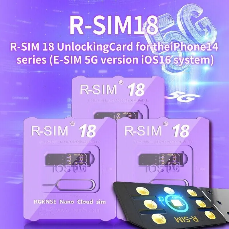 R-SIM18 RSIM 18 Nano Unlock Card For iPhone 14 Plus 13 12 11 Pro Max X XR iOS 16 photo 6