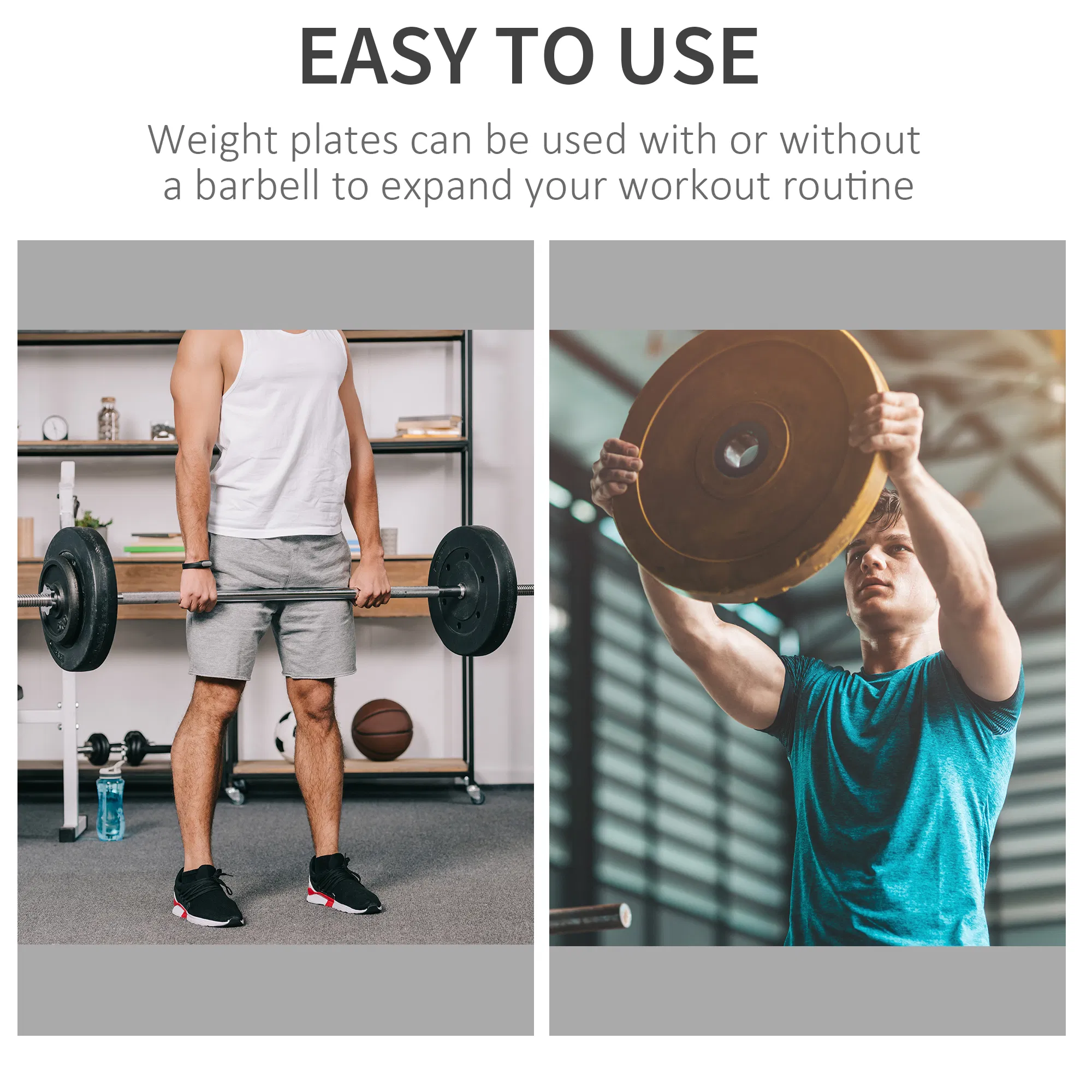 6 PCS Weight Plates Grip Plate Sets for Strength and Crossfit and Weightlifting Training, Barbell Weight Set for Home, 77 Lbs Total photo 6