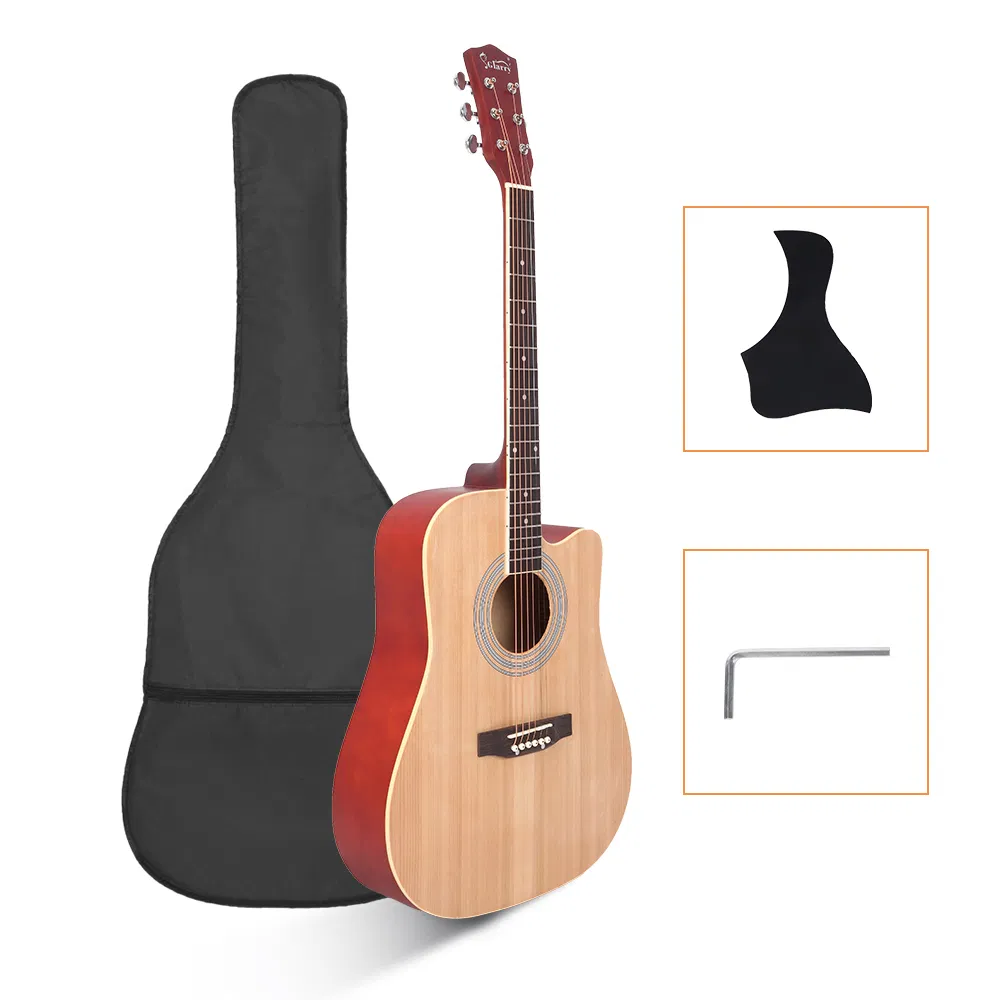 [Do Not Sell on Amazon] GT502 41-Inch Notch Spruce Panel Matte Edging Folk Guitar Bag Shield Wrench Burlywood photo 6