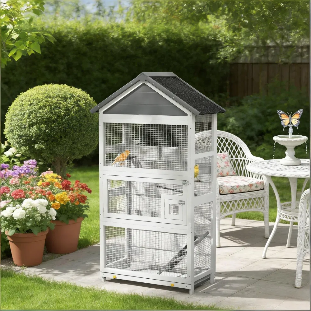 Bird Cage Starter Kit with Detachable Rolling Stand photo 1