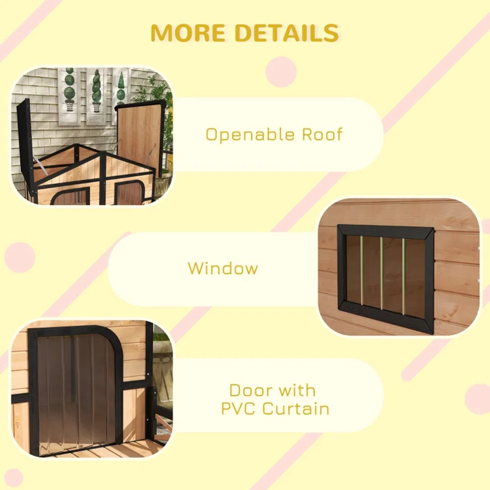 Dog House- Natural Wood photo 5