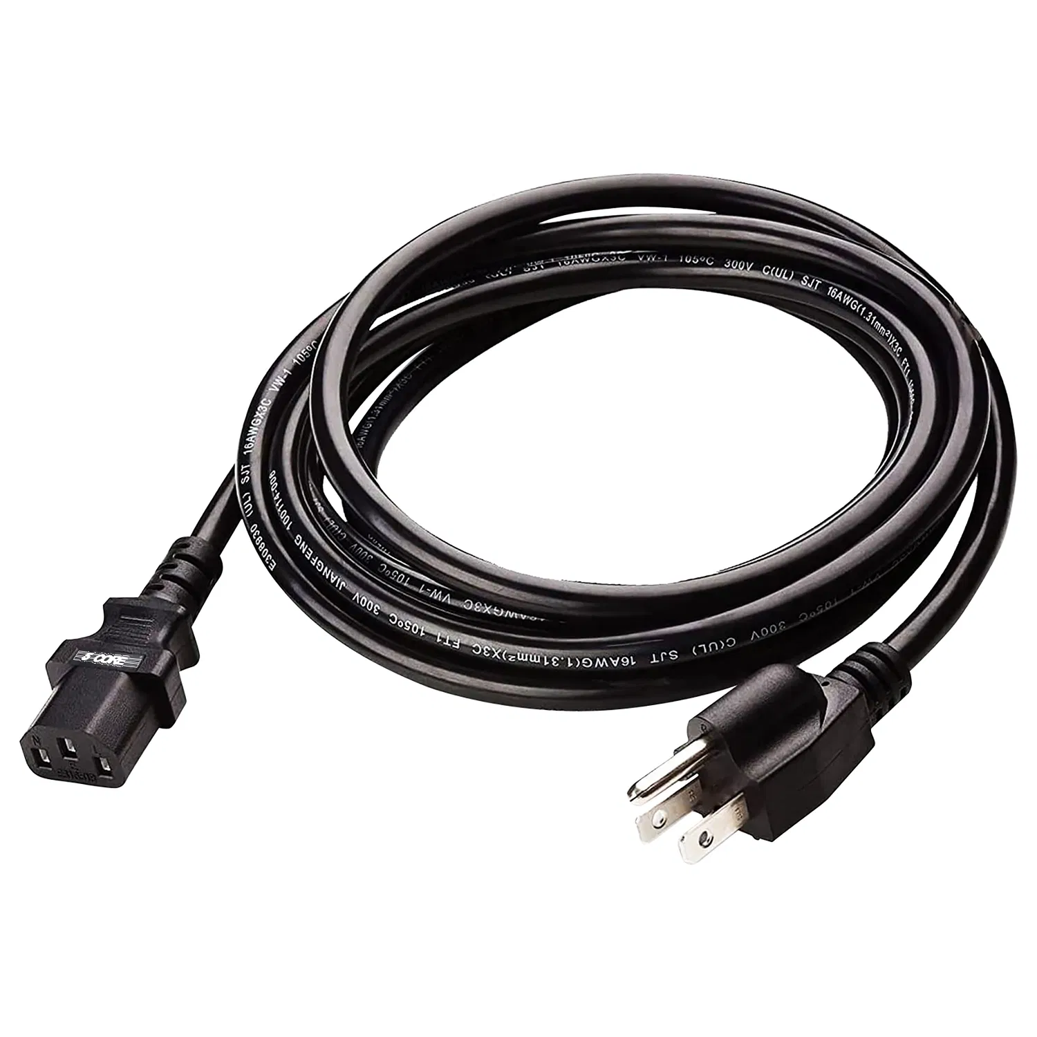 5 Core 6 Feet 3 Prong Replacement AC Wall Power Cord for LCD Computer Monitor PS3 Premium Quality Copper Wire - PC 1001 photo 1