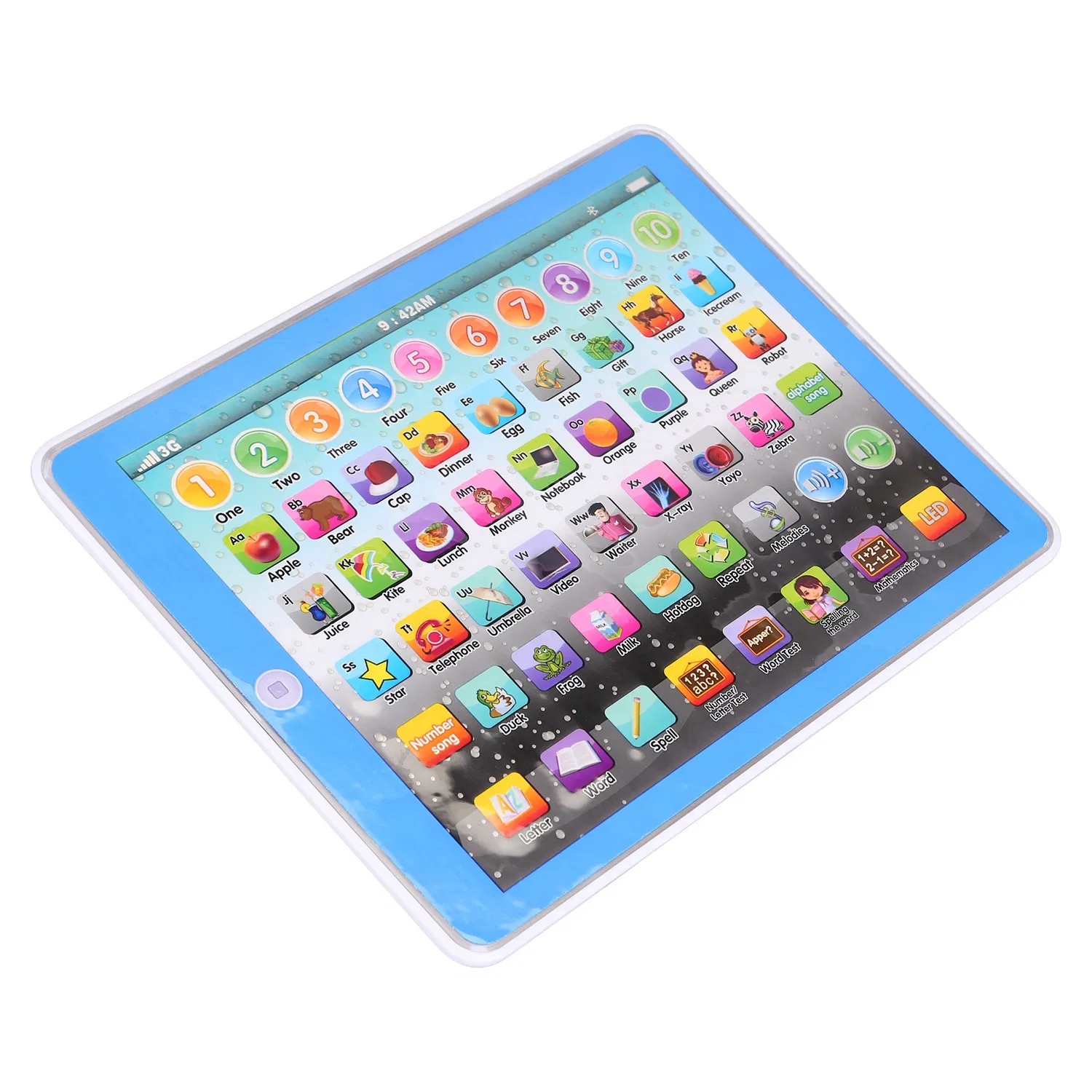 Kid Baby Toddler Tablet Toy Educational Learning Study Tablet Pad Gift for Aged 2 3 4 5 6 7 Girls Boys photo 3