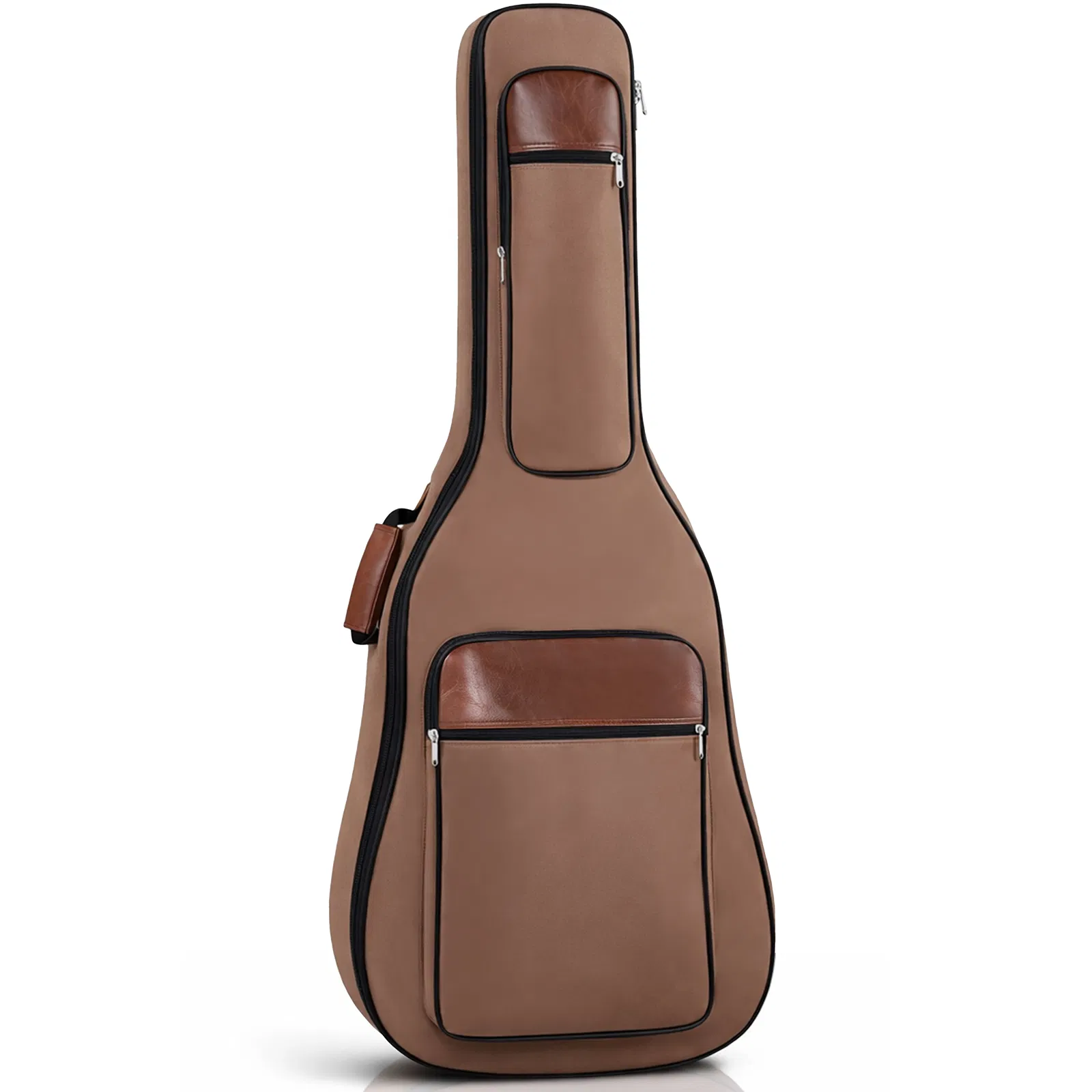 600D Extra-Thick Oxford Cloth Acoustic Guitar Bag with 10mm Sponge Padding Brown (Fits 41/40-inch Guitars) photo 1