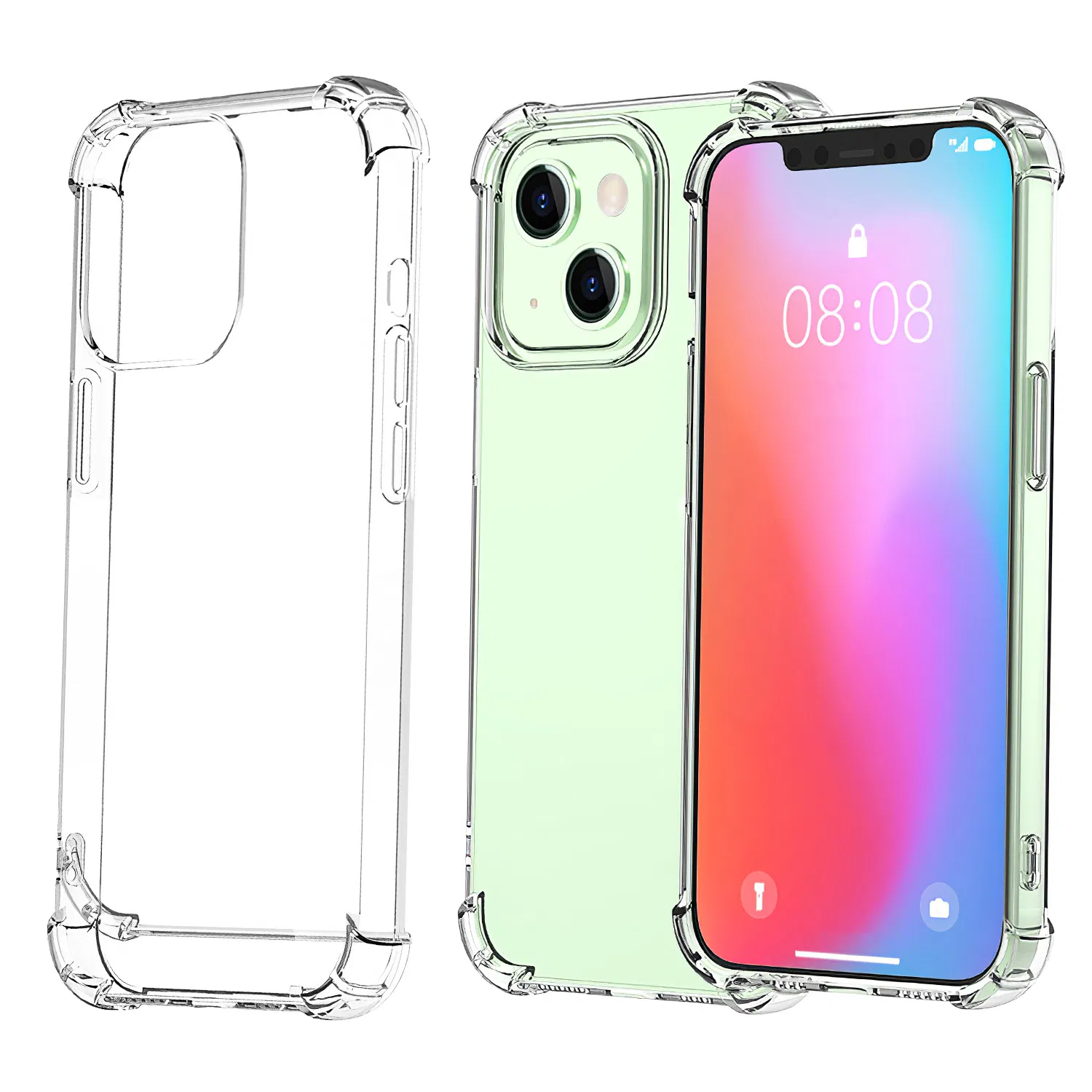 Shockproof Clear Phone Case Soft TPU Transparent Phone Cover Anti-Shock Ultra-Thin Phone Case Cover photo 1