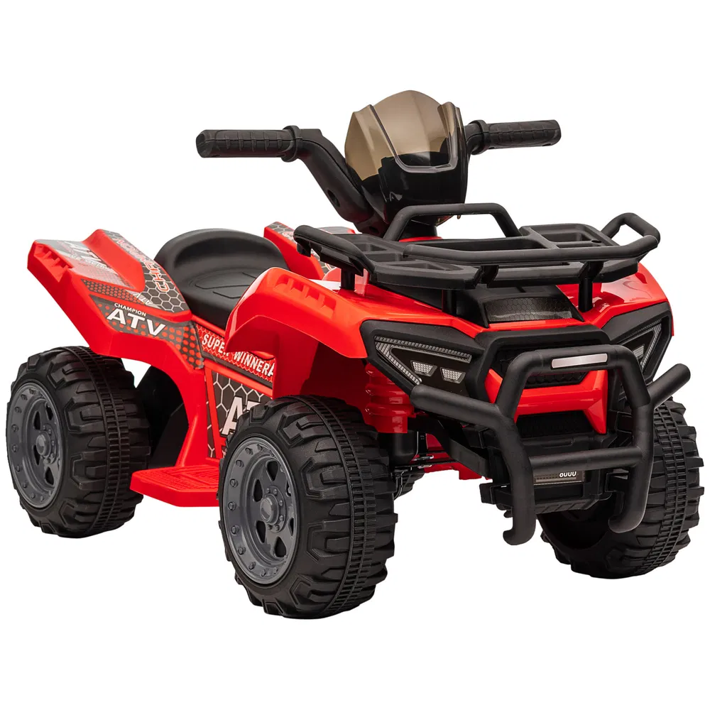 6V Kids ATV Quad, 4 Wheeler Battery Powered Electric Ride on Car with Music, Forward, for Boys and Girls Ages 18-36 Months, Red photo 7