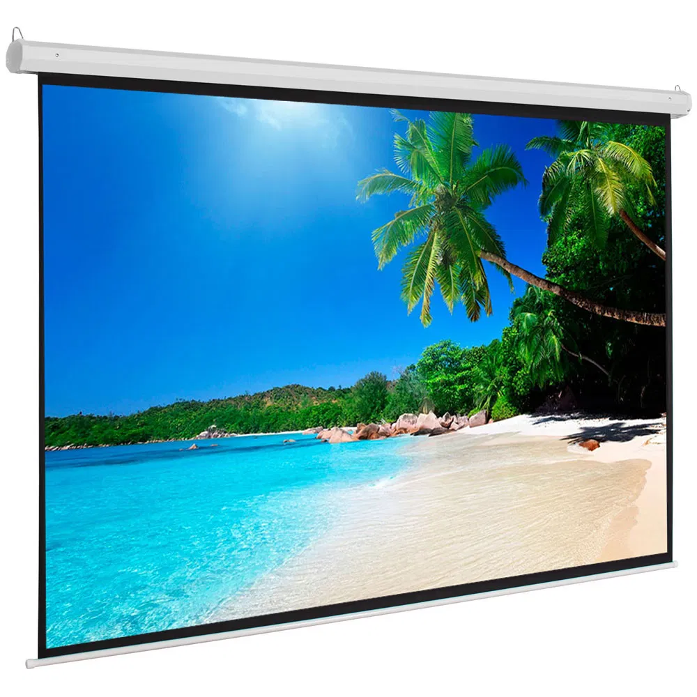 100 INCH 4:3 Manual Projector Screen Matte White photo 2