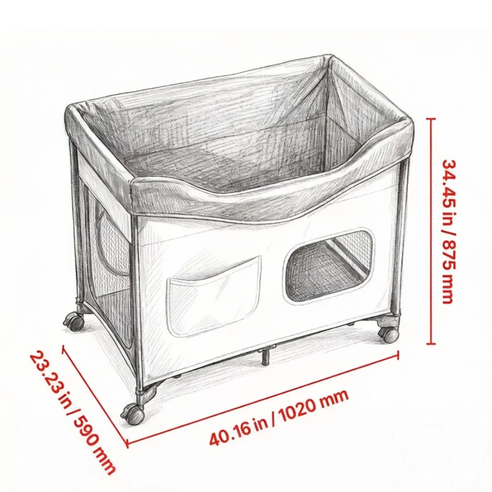 Elevated Dog Bed with Waterproof Oxford for Closet photo 3