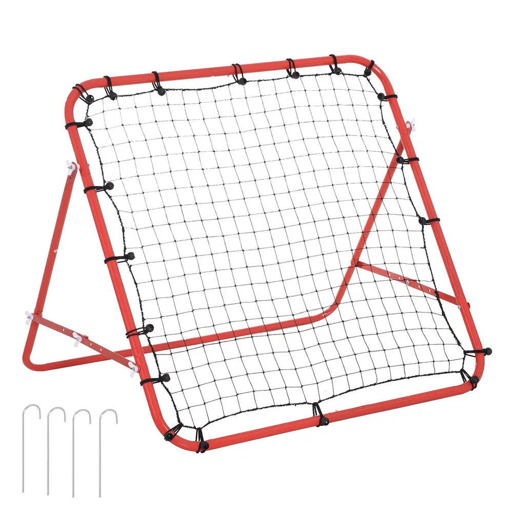 Volleyball Rebounder Net Football Training Aid Kickback Target Play Red photo 7