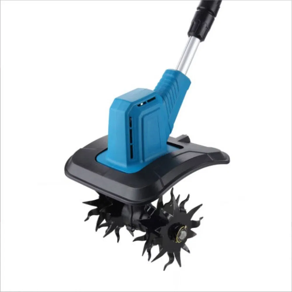 21V Cordless Electric Garden Tiller/Cultivator, Working Width 20cm, Tilling Depth 16cm, Equipped with 2 Batteries and Charger photo 7