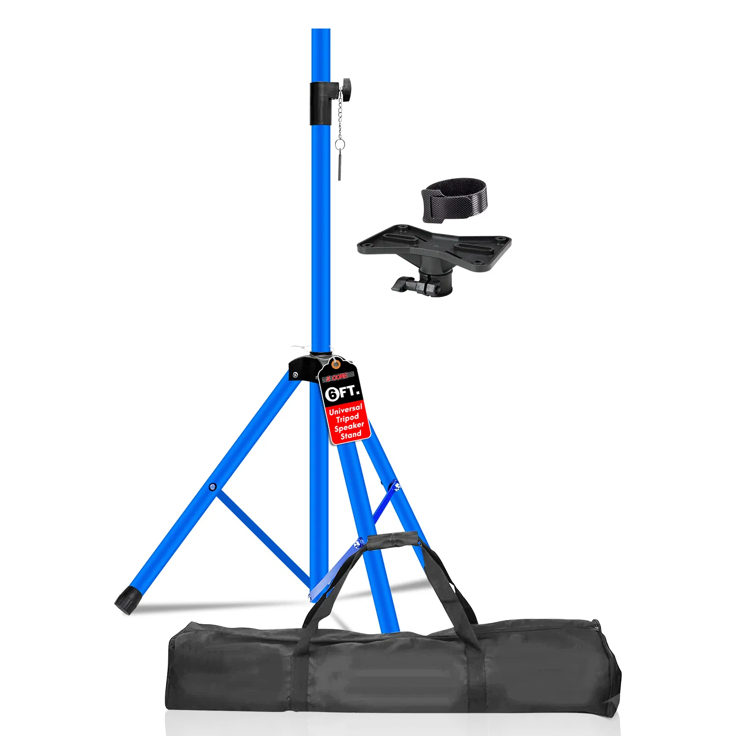 5 Core Speaker Stand Tripod Floor Heavy Duty Adjustable Up to 72 Inch DJ Studio Monitor Stands Pole Mount photo 1