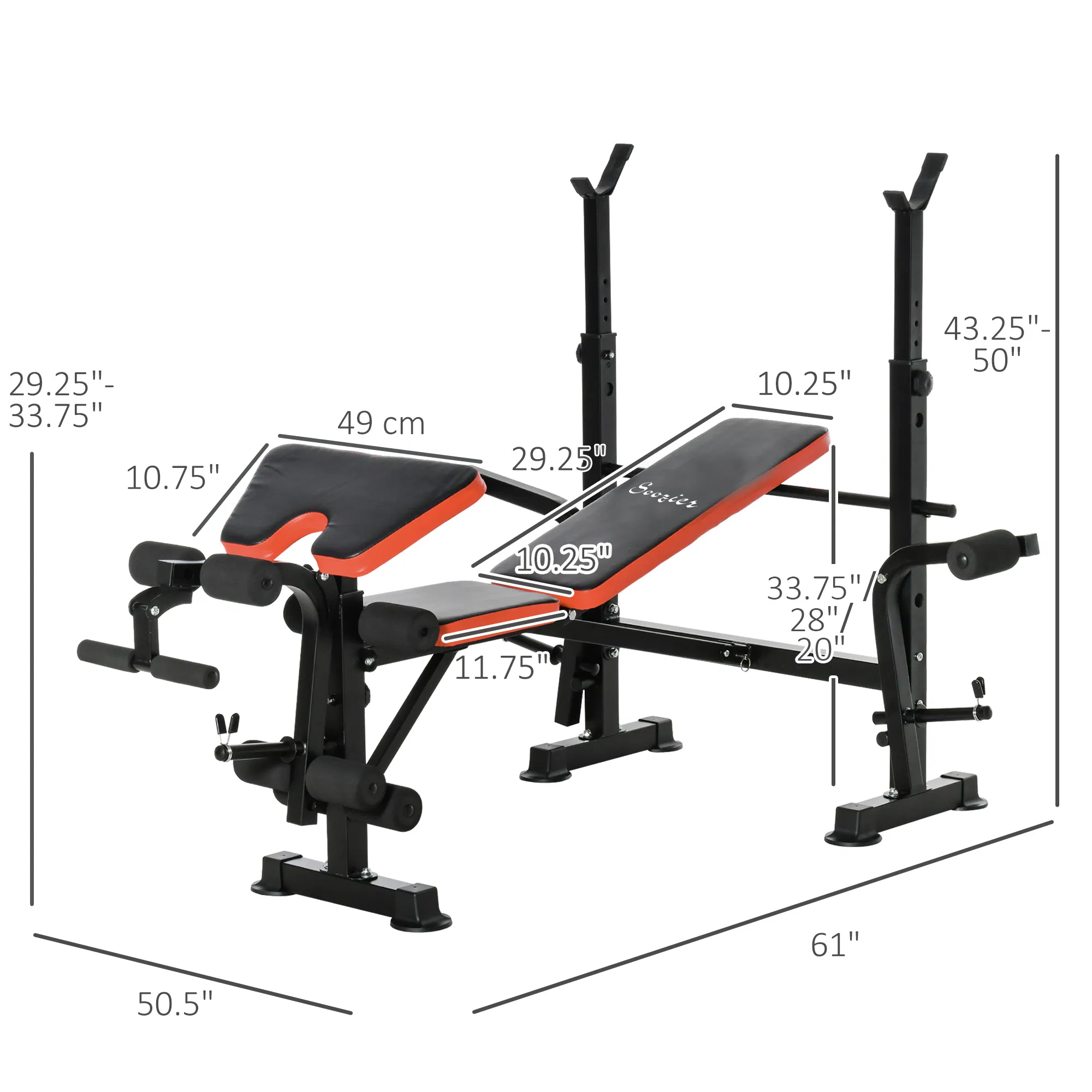 Adjustable Weight Bench for Weight Lifting and Strength Training photo 3