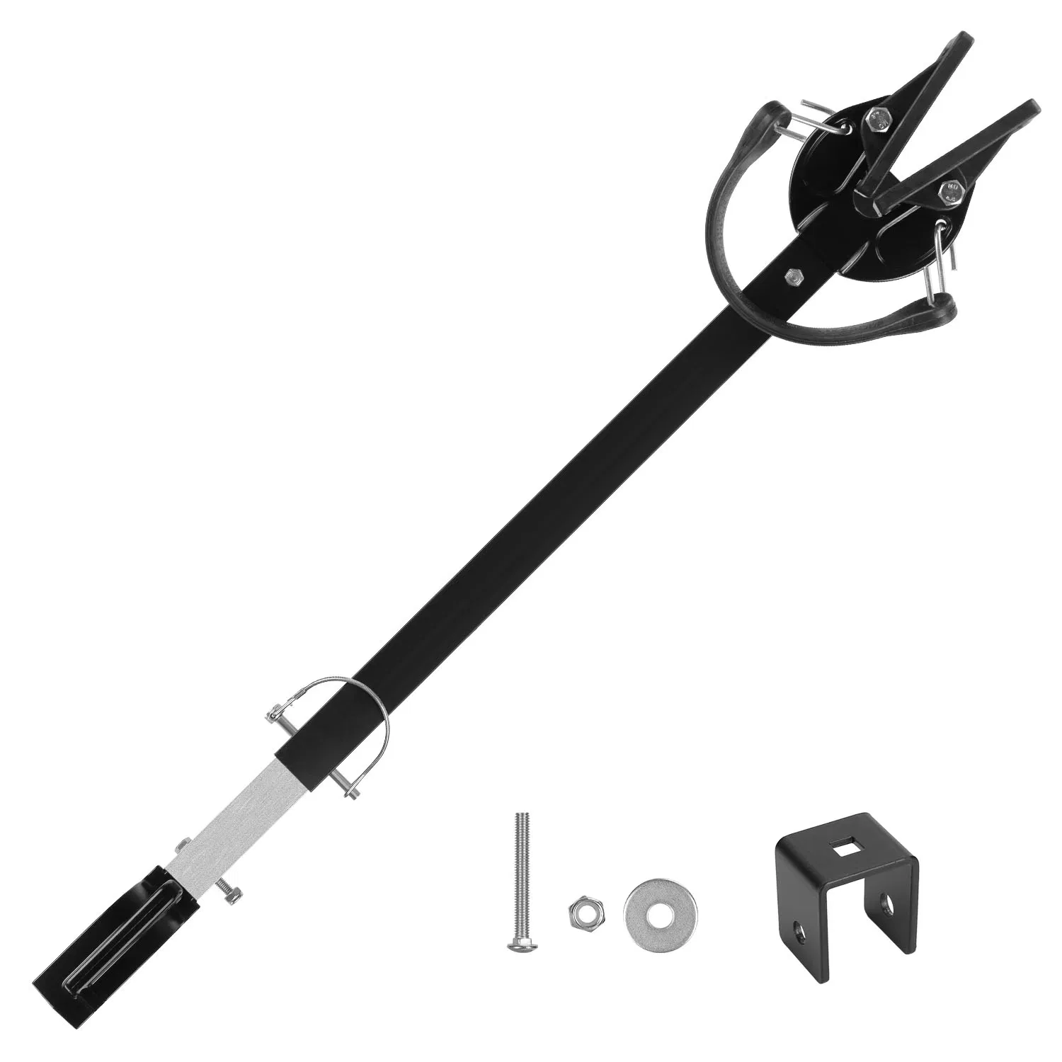28-40In Adjustable Boat Transom Saver Transom Protector for Outboard Motor Shock Absorbing Boat Motor Support for Securing Engines Rollers Trailer Mounts photo 5