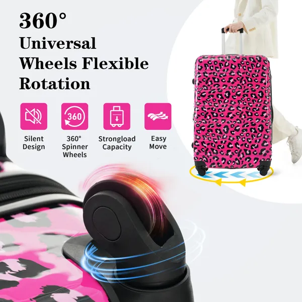 Hardshell Luggage Sets 3 pcs Spinner Suitcase with TSA Lock Lightweight-20"+24"+28" Luggages photo 2