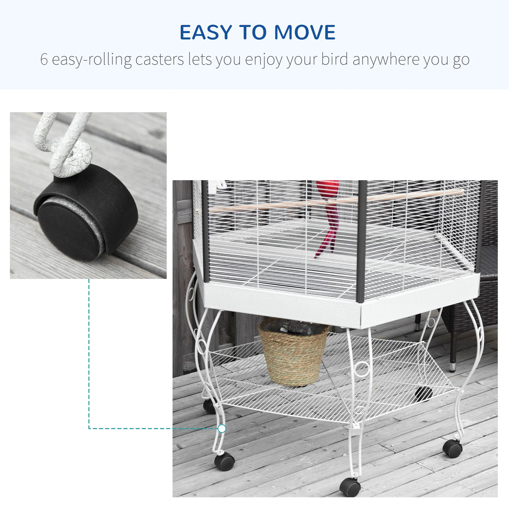 Bird Cage Starter Kit with Detachable Rolling Stand photo 7