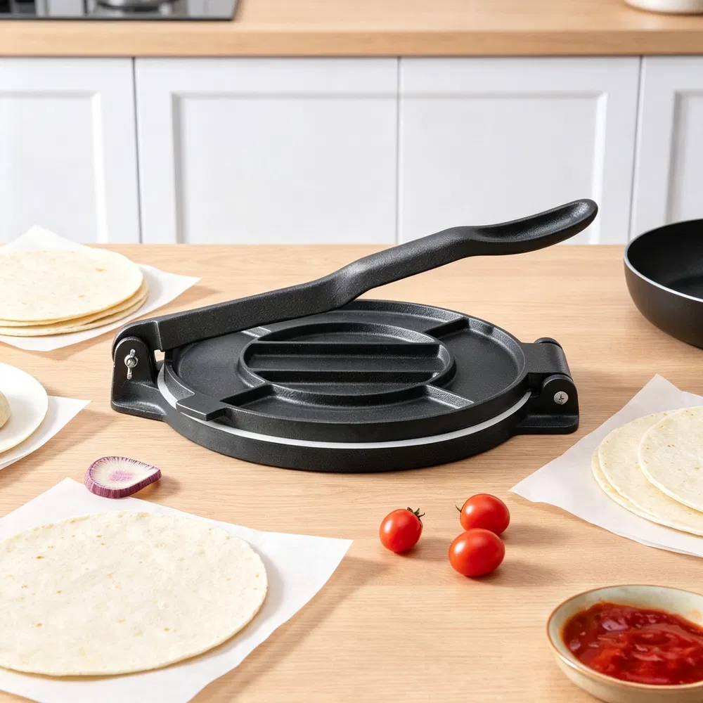 10-Inch Cast Iron Tortilla Press photo 7