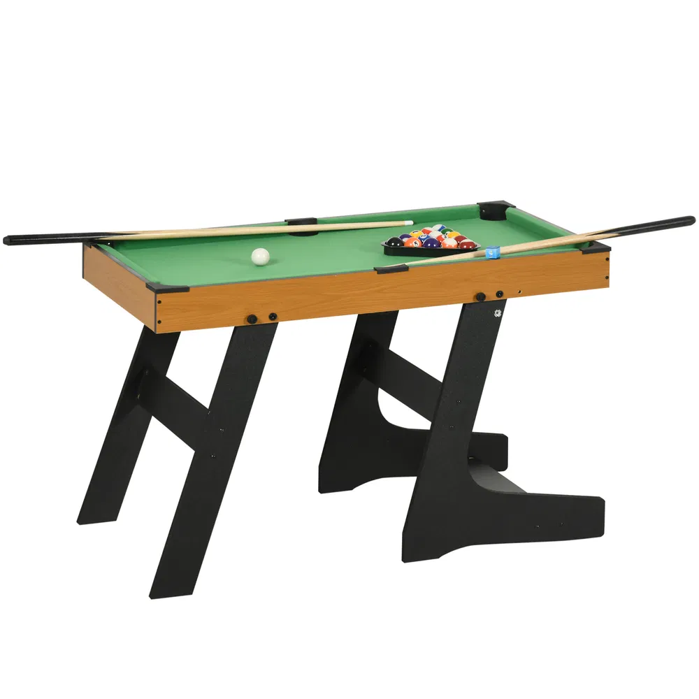 38" Mini Pool Table Set Tabletop Billiards Game with Easy Folding for Storage, with Balls, Cues, Chalk, Brush photo 7