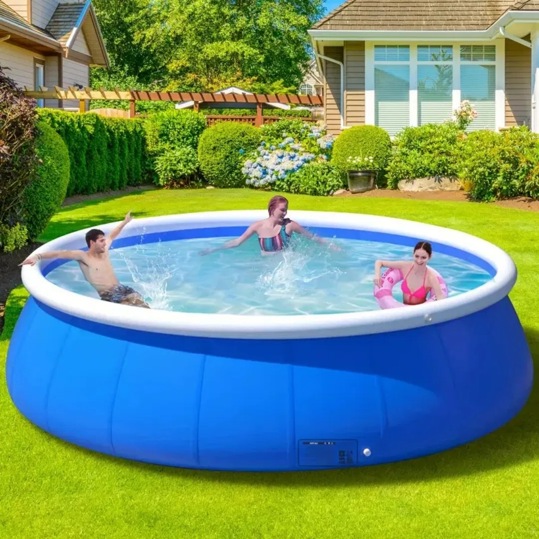 Inflatable swimming pool 244*63 butterfly inflatable coil mesh pool photo 1