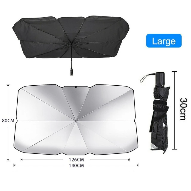 51" Car Windshield Sun Shade Foldable Umbrella Front Window Cover Visor Umbrella photo 4