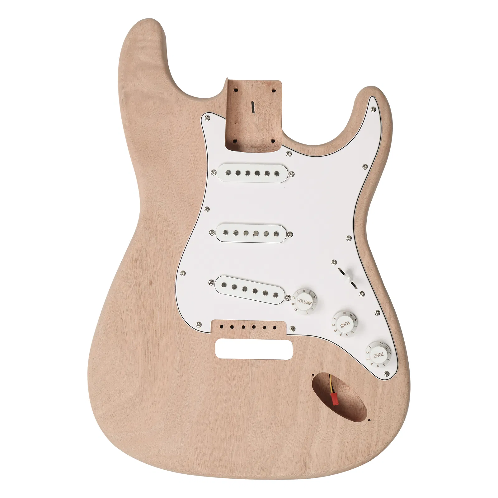 DIY 6 String ST Style Electric Guitar Kits with Mahogany Body, Maple Neck and Accessories photo 6