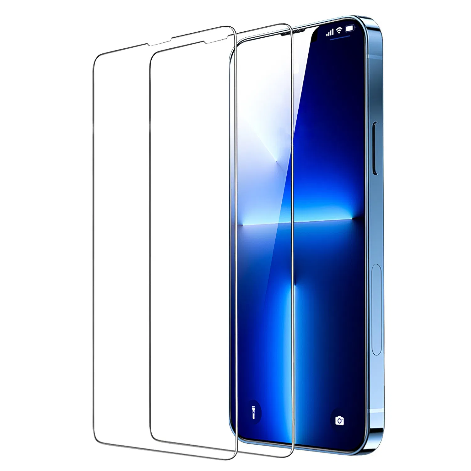 2Pcs HD Clear Screen Protectors Tempered Glass Film Full Coverage Screen Protector photo 1