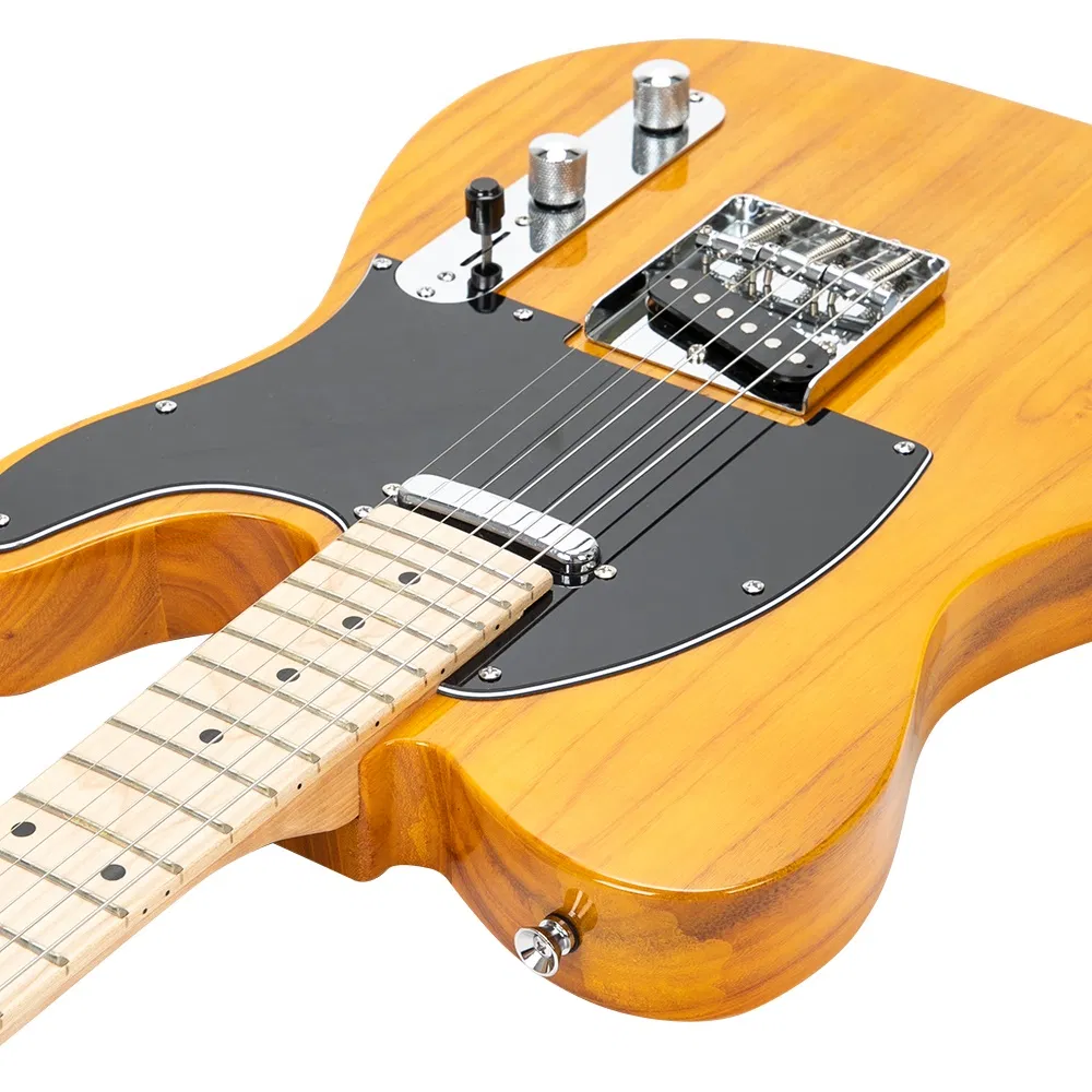 Maple Fingerboard GTL Electric Guitar SS Pickup Transparent Yellow photo 8