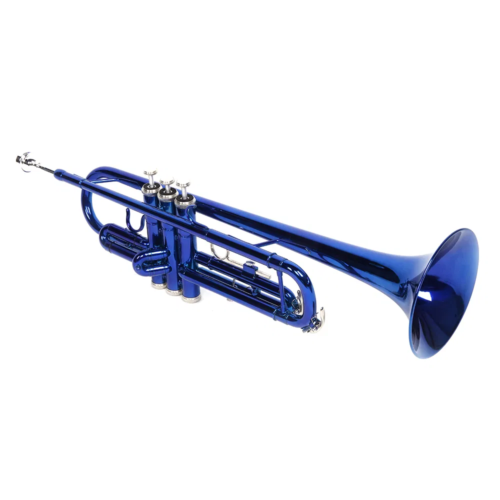 Brass B Flat Trumpet Gloves Set Blue photo 1