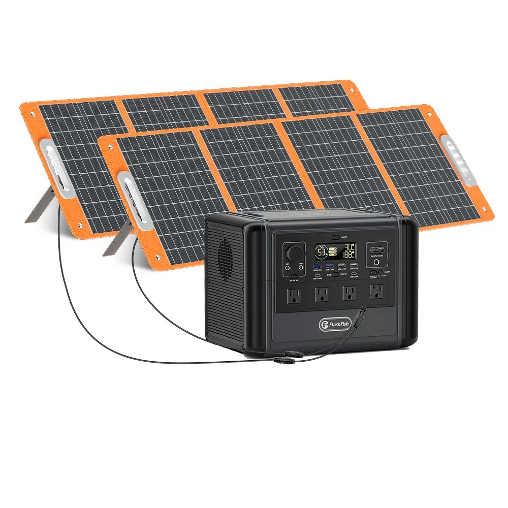 FF Flashfish 1200W Portable Power Station, 768Wh LiFePO4 High-capacity Solar Generator, Power Battery Backup With 4*AC Outputs And 6*USB Outputs, Suitable For RV Travel, Home Emergencies, Backyard Gar photo 4