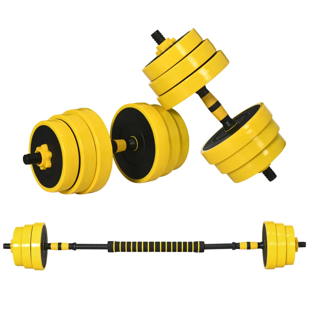 Dumbbell & Barbell Adjustable Set 55lbs Plate Bar Clamp Rod for Strength Training, Full Body Workout, Muscle Building Home Gym Sports Area Exercise Ergonomic photo 7