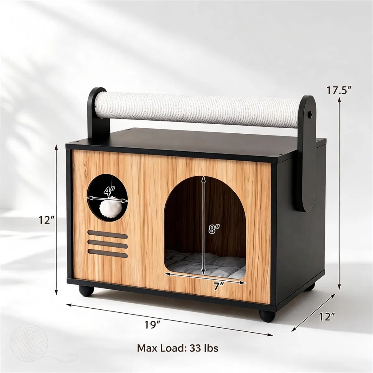 Cat and Dog Kennel Modern 19 Inches X 12 X 17.5 photo 6