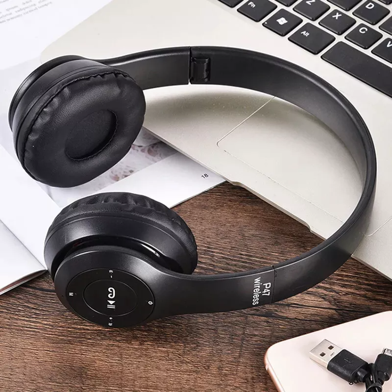 Wireless Bluetooth 5.0 Headphones Headset Over-Ear FM Radio MIC Foldable TF Card photo 6
