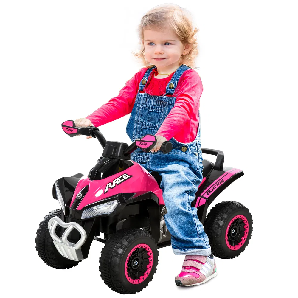 No Power 4 Wheels Ride on Toy for Kids, Foot To Floor Slider Toddler Ride-on Car with Music, Lightening, for 18-36 Months Pink photo 7