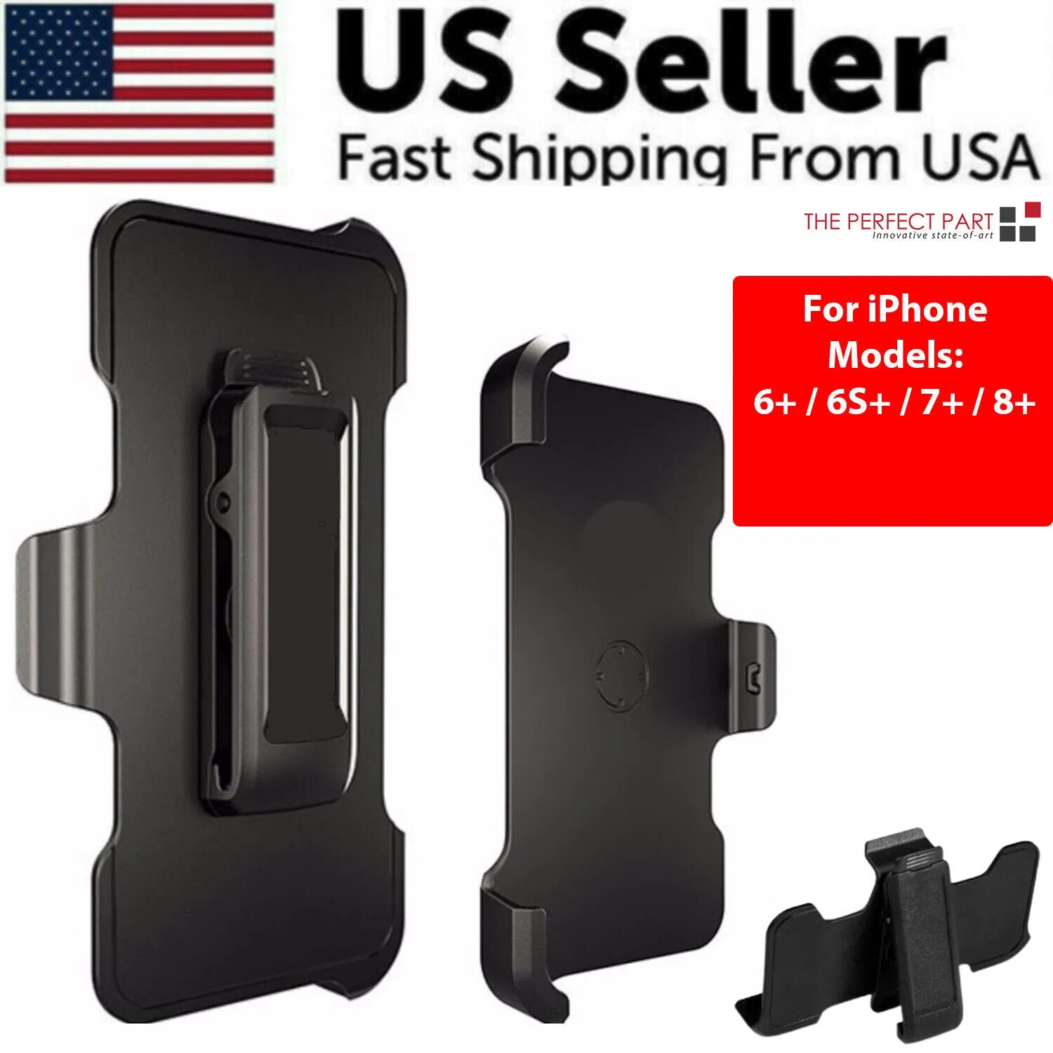 Belt Clip Holster Replacement For OtterBox Defender Case iPhone 6 6S 7 8 Plus + photo 2